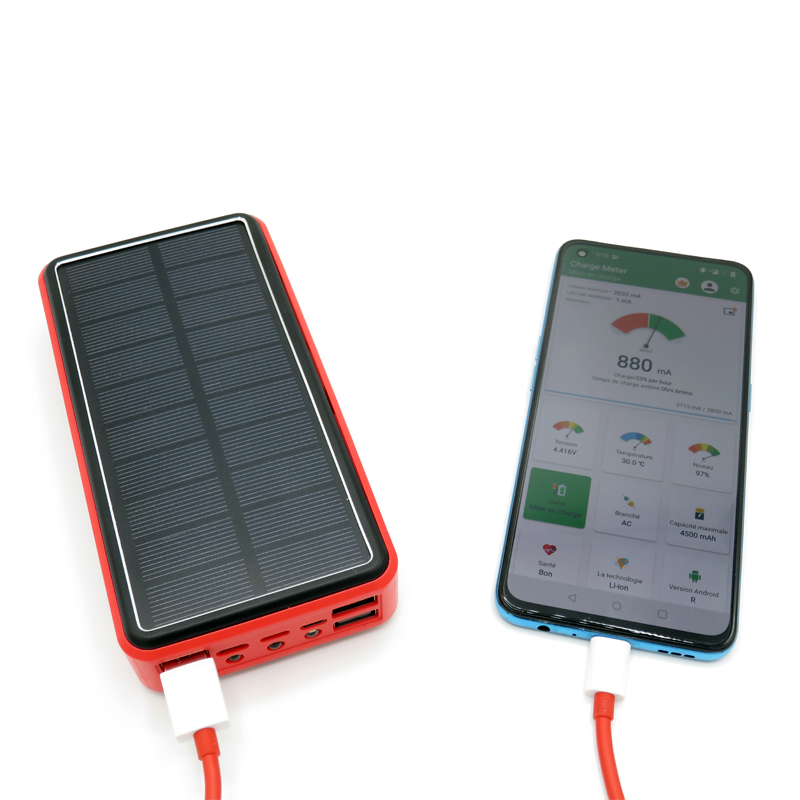 Batterie externe solaire grande capacité - Greenergix